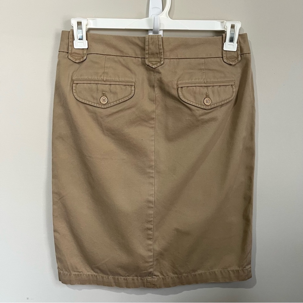 GAP Classic Khaki Pencil Skirt - Size 6 - Picture 5 of 12